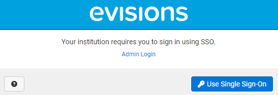 Users required to sign in with SSO will see this sign in dialog. 